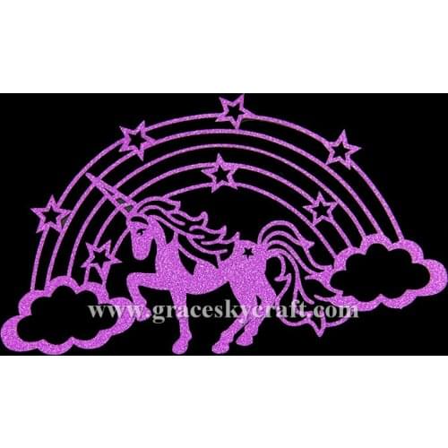 12pcs free shipping Glitter Wedding Birthday Party Cakes Toppers unicorn horse rainbow design Christmas Party cupcake picks