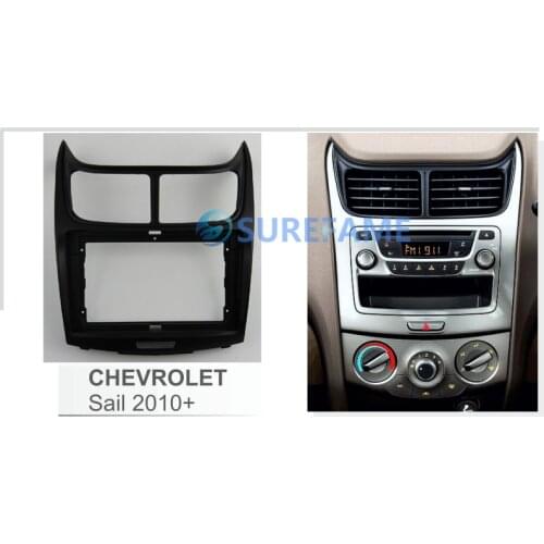9 inch Car Fascia Radio Panel for Chevrolet Sail 2010-2014 Facia Dash Kit Install Adapter Bezel Console Plate Trim 9inch Cover