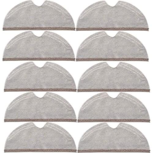 AD-10Pcs Full Coverage Mopping Cloths for Xiaomi Roborock S5 S50 S51 S55 S6 S6 MAXV S5 MAX Vacuum Cleaner