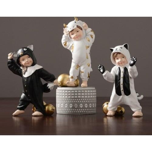 American cartoon animal kid ornament decoration Modern minimalist model bedroom living room TV cabinet display