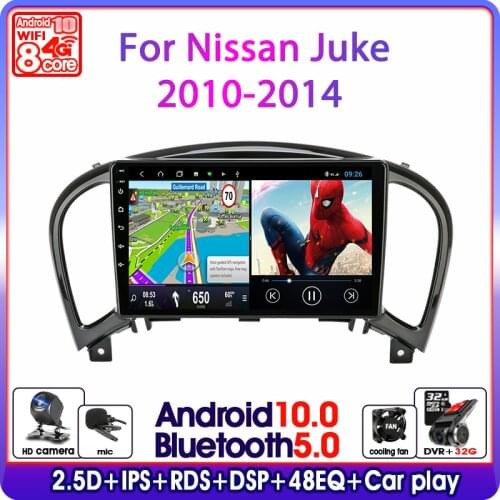 Android 10 Car Radio For Nissan Juke YF15 2010 - 2014 Multimedia Video Player Navigation GPS 2 Din 4G WiFi stereo DVD Head Unit