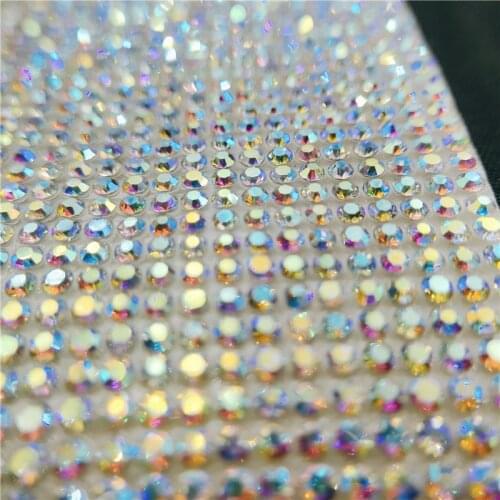 Shiny Glue for Strass Apparel Ribbons Needlework with Stones Adhesive hotfix rhinestones tape DIY decoratives dance dress weddin