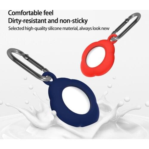 Carry Case Silicone Protective Skin Cover For Apple Airtags Bluetooth Wireless Tracker Protector Shell For Airtag Accessories