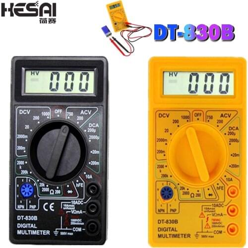 DT-830B Multimeter LCD Auto Range Digital Voltmeter Ohmmeter Volt Tester DT830B