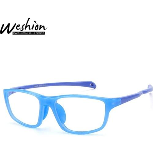 2021 New Kids Blue Light Blocking Glasses Soft Silicone Pebax Frame UV400 Outdoor Sport Goggles Electronic Screen Eyewear