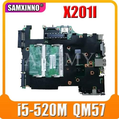 For Lenovo For Lenovo ThinkPad X201 X201i notebook motherboard FRU 63Y2062 CPU i5-520M QM57 DDR3 100% test work