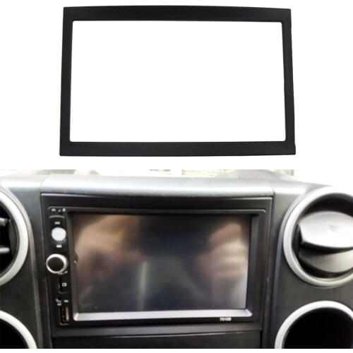 Double Din Car DVD Frame Fit For Peugeot 307 Stereo Radio Dash Mount Trim Kit Front Bezel Fascia Facia Plate Cover