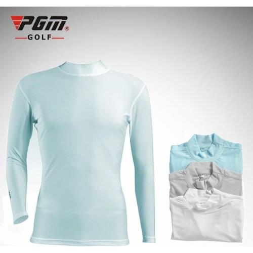 PGM Golf Trainning T Shirts Mens Sun Protection Golf Clothes Ice Silk Mens Sportswear Tight Underwear Golf Clothing D0355