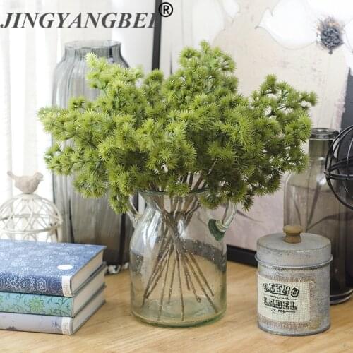 Artificial Christmas pine needles simulation fake plant DIY Hair bands decoration wedding home table Christmas accessories 1pcs