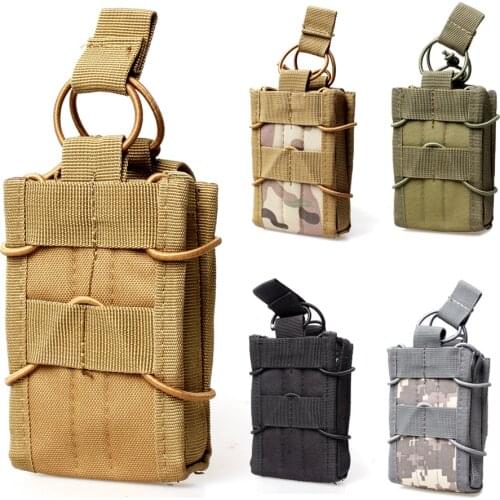 M4 M14 Tactical Molle Single Rifle Magazine Pouch Belt Waist Pack Holder Military Army Hunting Airsoft Pistol Mag Holster Bag