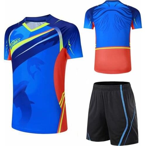 Men Team Tennis Jersey Womens Tenis Mujer Clothes Couple Table Tennis T-Shirt Children Badminton Clothing Sports Training Wear