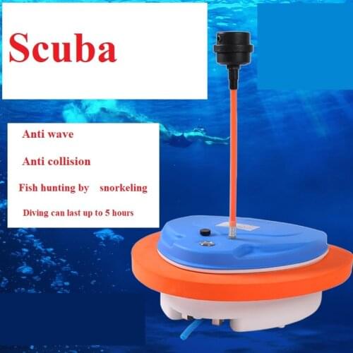 Underwater scuba equipped with professional portable electric aerator scuba oxygen supply machine for long time snorkeling fishi