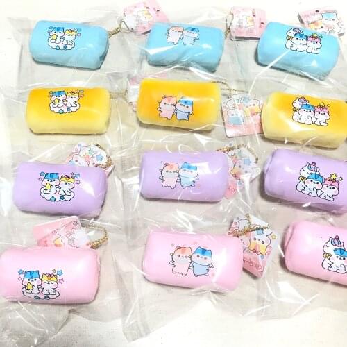 Popularboxes poli sponge fingers pink blue purple bread squishy slow rising