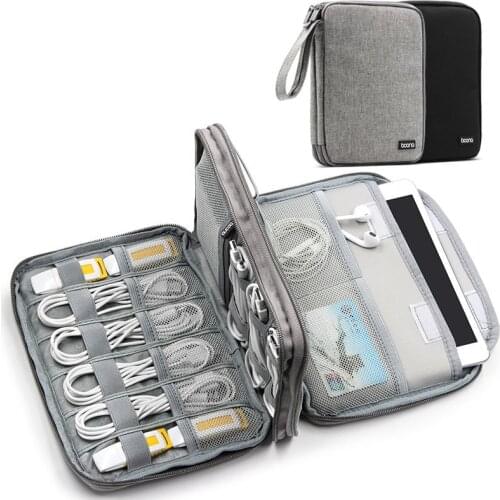 Portable Storage Bag Mobile Hard Drive Data Line U Disk Protective Case Handbags Organizer Tools Household Products Accessories