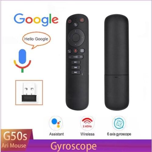 G50s gyroscope 2.4 ghz wireless mouse Ir Learning Intelligent Voice Remote Control Tox1 H96 x96 Max android tv box vs G30s g10s