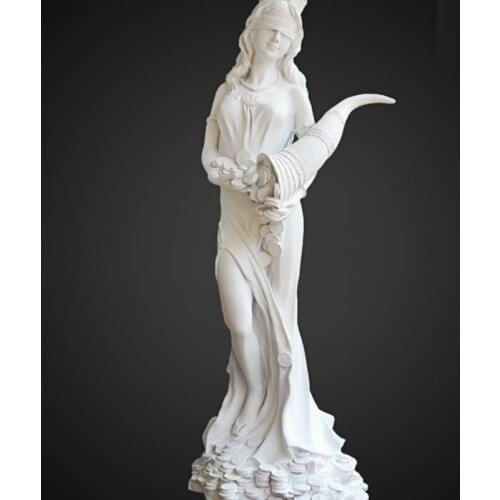 GODDESS OF WEALTH STATUES FULL-LENGTH PORTRAIT ART SCULPTURE RESIN ART&CRAFT HOME DECORATION ACCESSORIES ART MATERIAL R920