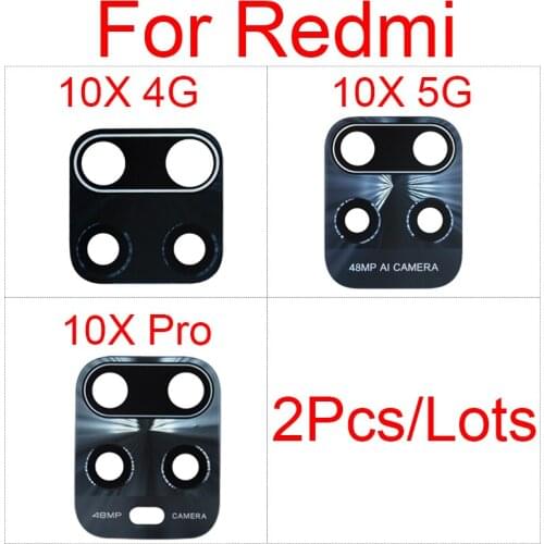 Rear Glass Lens For Xiaomi Redmi Hongmi 10X 4G 10X 5G Main Back Camera Lens Glass With Sticker Tape Repair Parts