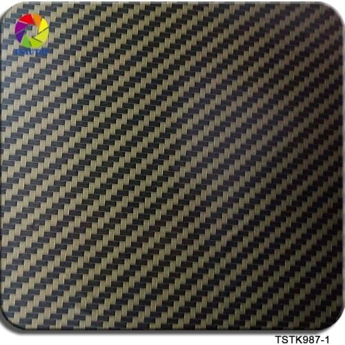 TSAUTOP Size 1m width 10sqm carbon fiber foil water transfer film for hydrographics printing WDF987-1