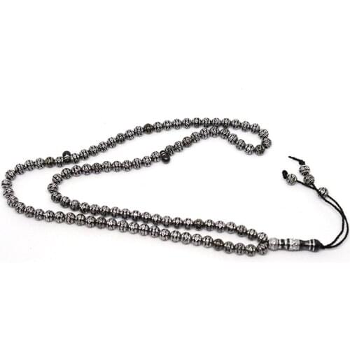 8MM Electroplating Plastic Hanging Bead Pendant Type Middle East Islam Muslim Tasby Allah Muhammad Rosary Mixed Color Mixed Hair