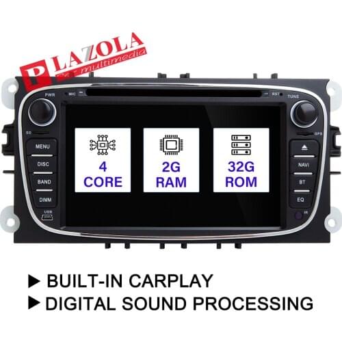 Android 10 7inch Car DVD Radio GPS Stereo Multimedia Player For Ford Focus II Mondeo C-Max S-Max Kuga 2008-2011 WIFI DSP CarPlay
