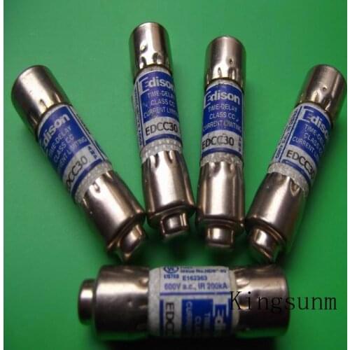 Free shipping 5pcs EDCC 3 Edison ceramic import 10X38 delay fuse Edison genuine 3A