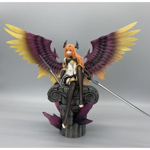 NEW 29cm Rage of Bahamut GENESIS Action Figure Toy Devil Dark Knight Anime Game Figurine PVC Model Collection Doll Gifts