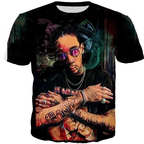 Wiz Khalifa Men/women New Fashion Cool 3D Printed T-shirts Casual Harajuku Style Tshirt Streetwear Tops Dropshipping