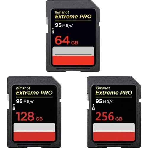 Kimsnot Extreme PRO 633x 32GB SDHC 256GB 128GB 64GB 16GB SDXC SD Card Flash Memory Card Class 10 95MB/s C10 UHS-1 Camera Card