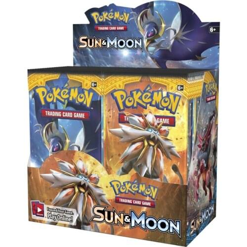 324Pcs/set Pokemon Cards TCG: Sun & Moon Booster Box Trading Card Game Carte Toy