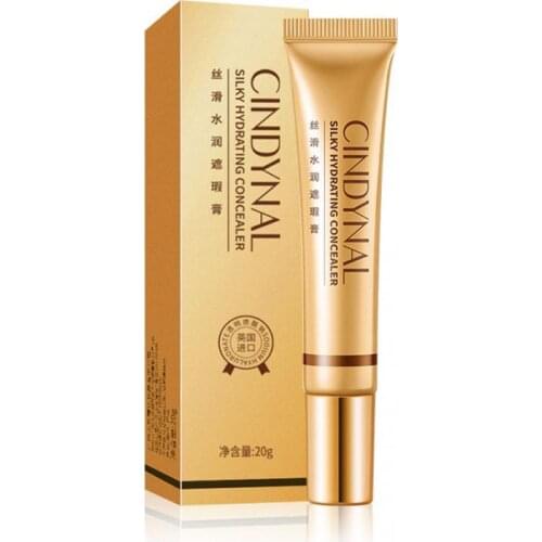 3 Colors Long-Lasting Foundation Cream Lady Small Gold Tube Waterproof High Covering Conceal Liquid Make-Up TSLM1