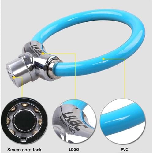 Mini Bike Lock for Mountain Road Bike Anti-Theft Wirerope Fixed Gear Bike Ring Lock Also Fit Motorcycle Home Office