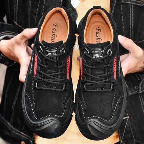 2020 new super warm mens winter retro style leather ankle boots mens autumn work safety boots casual autumn boots