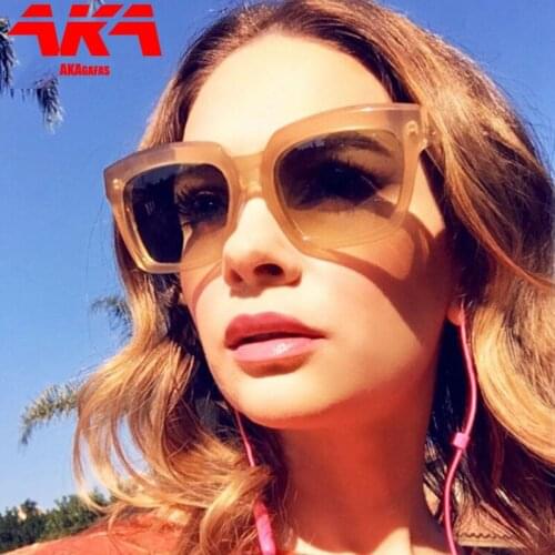 AKAgafas Square Sunglasses Women Goggles Brand Designer Glasses Men Vintage Large Frame Sun Glasses Eyewear Pink Shades for Wome