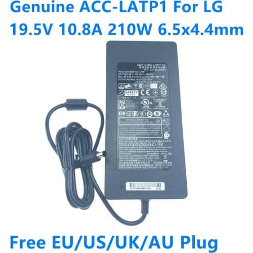 Genuine ACC-LATP1 19.5V 10.8A 210.6W EAY65068601 EAY65068604 AC Switching Adapter For LG 32UD99 32UL950-W Laptop Power Charger