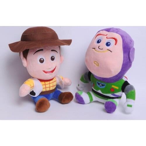 10Pcs/Lot 20CM Toy Story Woody & Buzz Lightyear Cute Movie Plush Toys For Kids Collection Gift