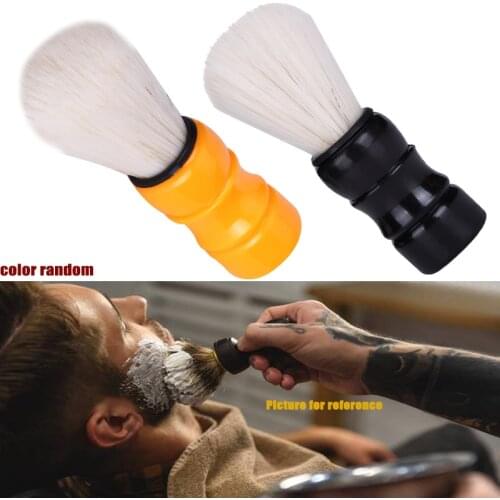 6 Colors Random Hair Mens Shaving Brushes Soft Fibres Facial Beard Cleaning Neck Duster Remove Barber Styling Tools DIY Home