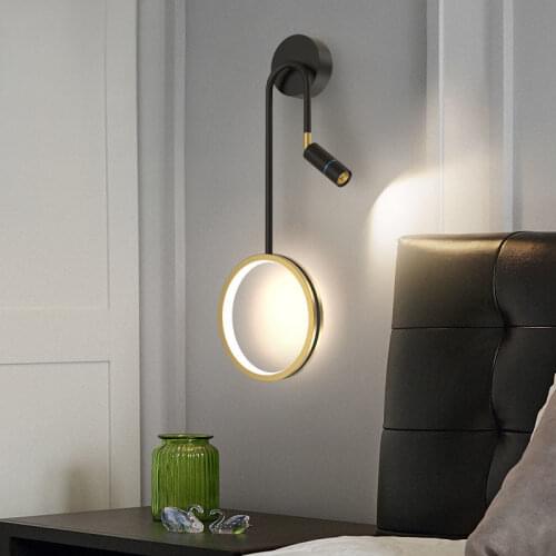 LED wall lamp bedroom bedside lamp simple modern living room background wall stair lamp modern home decoration Indoor lighting