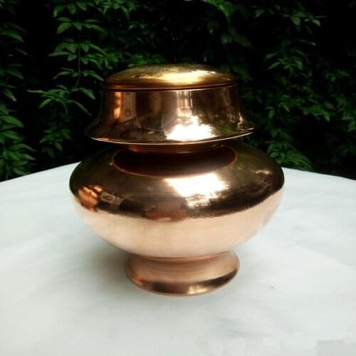 Auspicious Enrichment Dragon King Solid Copper Moni Vase Ksitigarbha Aquarius Fortuna Aquarius Home Buddhist Decorations