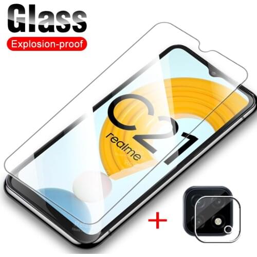 Protective glass for realme c 21 camera lens screen protector For oppo realme-c21 c 21 realmy 21c realmec21 safety glass films