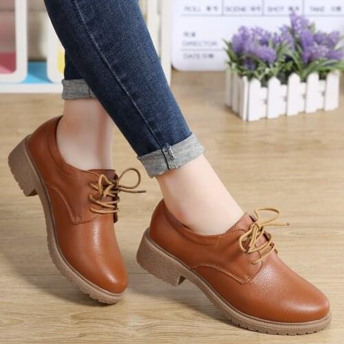 New breathable genuine leather flats shoes woman sneakers tenis feminino nurse peas flats shoes plus size women shoes ghn78