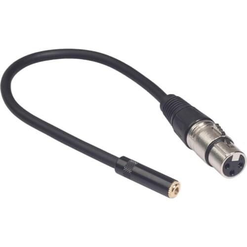 0.3M Wire 3 Pin Xlr Female To 3.5Mm Trs 1/8Inch Female Stereo Audio Adapter Microphone Cable