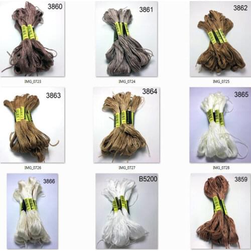 10 pieces cross stitch threads / cross stitch embroidery thread / Custom threads colors 12