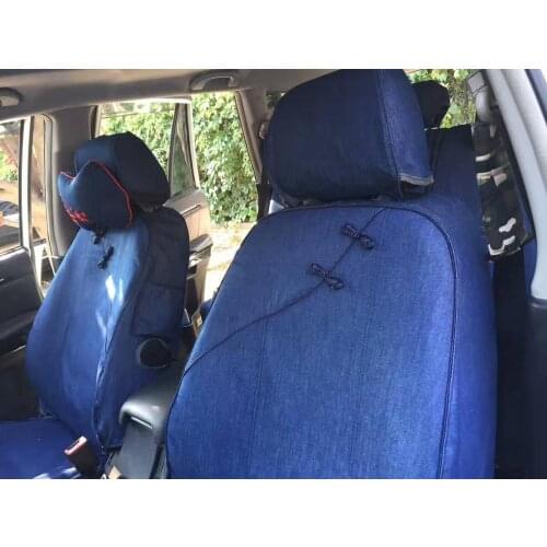 Automobile canvas denim cool car seat covers for MITSUBISHI lancer ex V3/5/6 Pajero Sport Outlander V73 V77 Grandis EVO IX dx 7