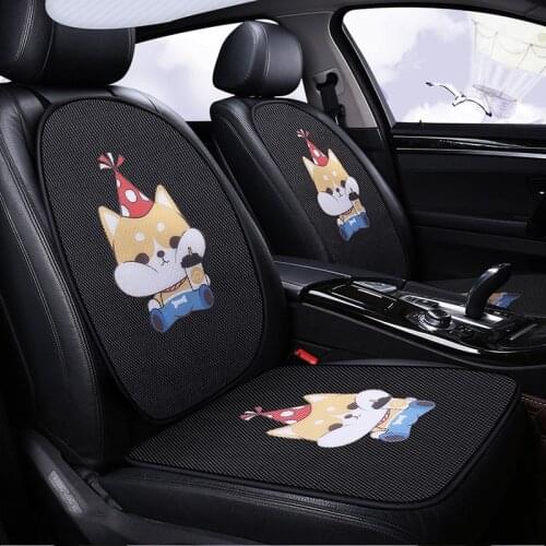 Car Seat Cover Cartoon Four Seasons Universal 3D Mesh Breathable Universal Size Car Seat Cover Car Interior Accessories