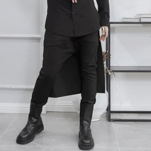 Black big crotch pants small leg pants spring summer autumn winter new versatile large womens pants sports pants elastic waist