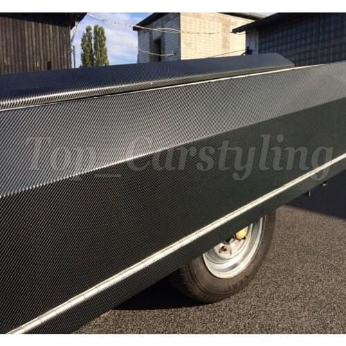 Black 4D Carbon Fibre Vinyl Car Wrap Film SELF ADHESIVE Vehicle With Air Bubble 1.52x20m/Roll 5ftx67ft