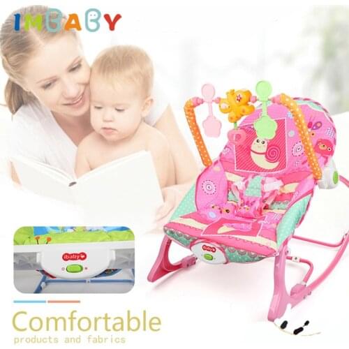 IMBABY Safety ABS Plastic And Metal Baby Electric Cradle Swing Multifunctional Infant Cradle Crib Rocking Chair With Soft Music