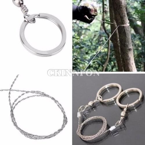 DHL 1000PCS Manual Hand Steel Rope Chain Saw Camping Hiking Portable Emergency Survival Gear Steel Wire Kits Travel Tools