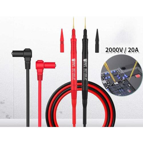 BST-050-JP 20A Superconducting Multimeter Test Pen Special Tip Gold-plated Steel Needle Anti-freezing and Anti-scalding cable