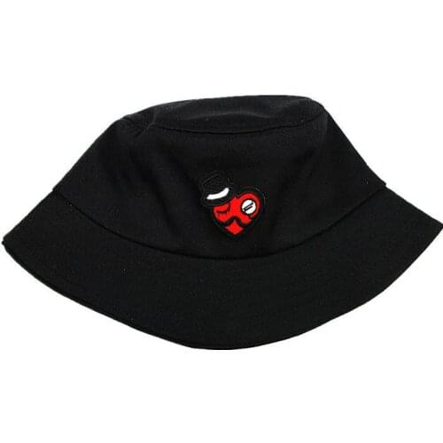 2021 Caring Magician Embroidery Cotton Bucket Hat Fisherman Hat Outdoor Travel Hat Sun Cap Hats for Men and Women 09